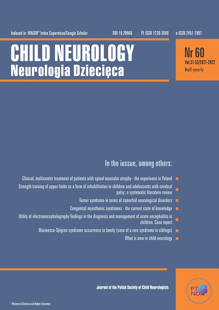 Child Neurology - Neurologia Dziecięca